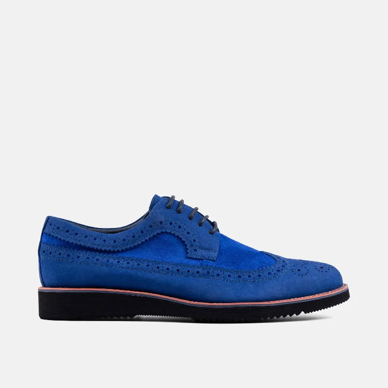 Comfortable Winter Sandals Alexander Cobalt Suede Longwing Sneakers