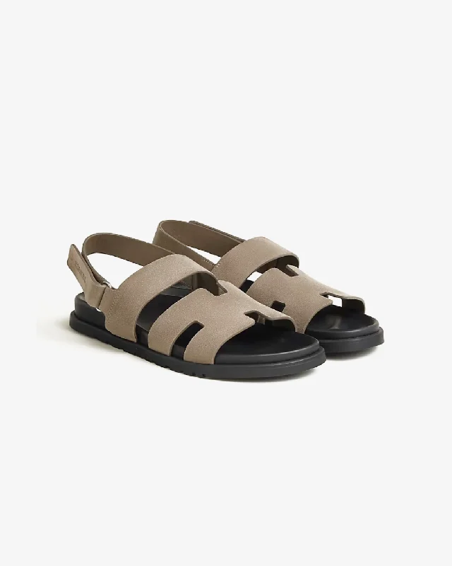 Cozy Casual Shoes Hermes Suede Goatskin Genius Sandal.