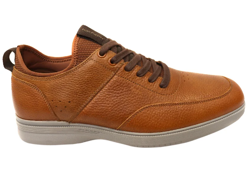 Casual Sports Footwear Hush Puppies Lotad Mens Extra Wide Width Leather Comfortable Shoes