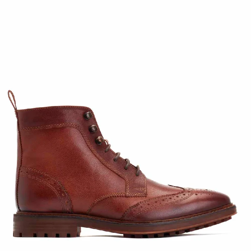 Fashionable Work Boots Hemlock Grain Brogue Boots