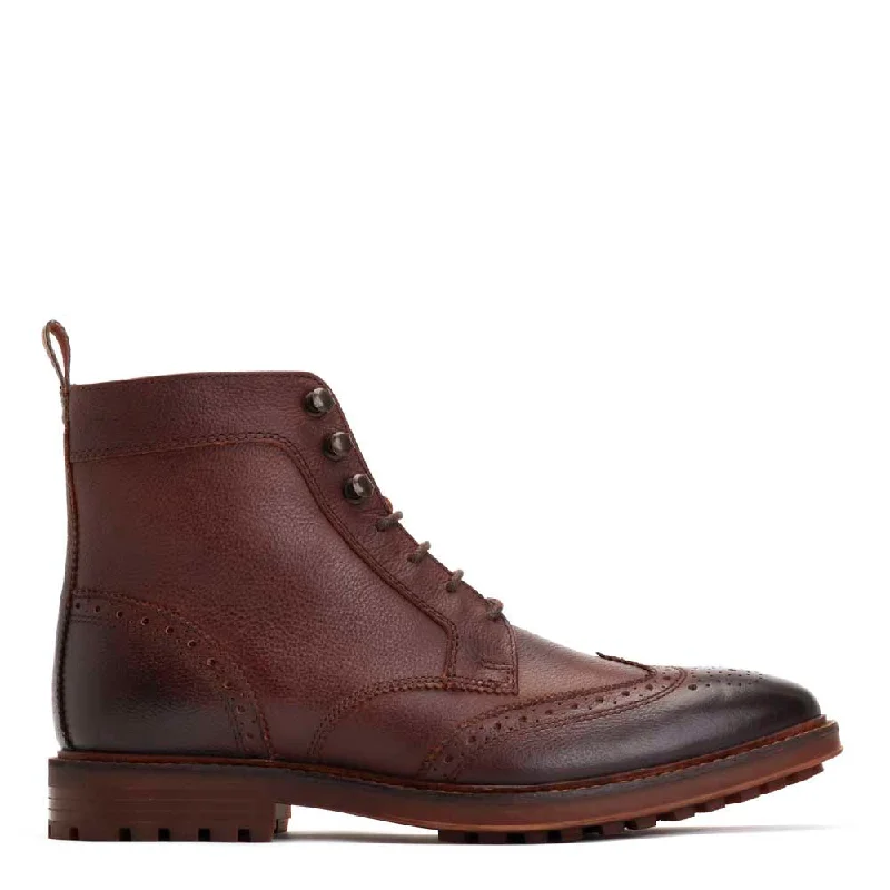 Comfortable Snow Sneakers Hemlock Grain Brogue Boots