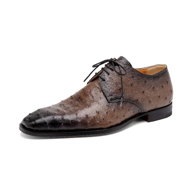 Best Walking Shoes Mauri Dillinger 1056-2 Men's Shoes Mink with Black Finished Exotic Ostrich-Skin Derby Oxfords (MA5560) Best Walking Shoes Mauri Dillinger 1056-2 Men's Shoes Mink with Black Finished Exotic Ostrich-Skin Derby Oxfords (MA5560)