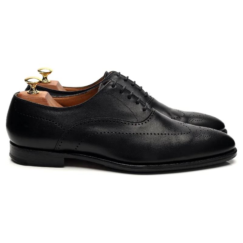 Best Dress Shoes 'Weybridge' Black Leather Oxford Brogue UK 8.5 E