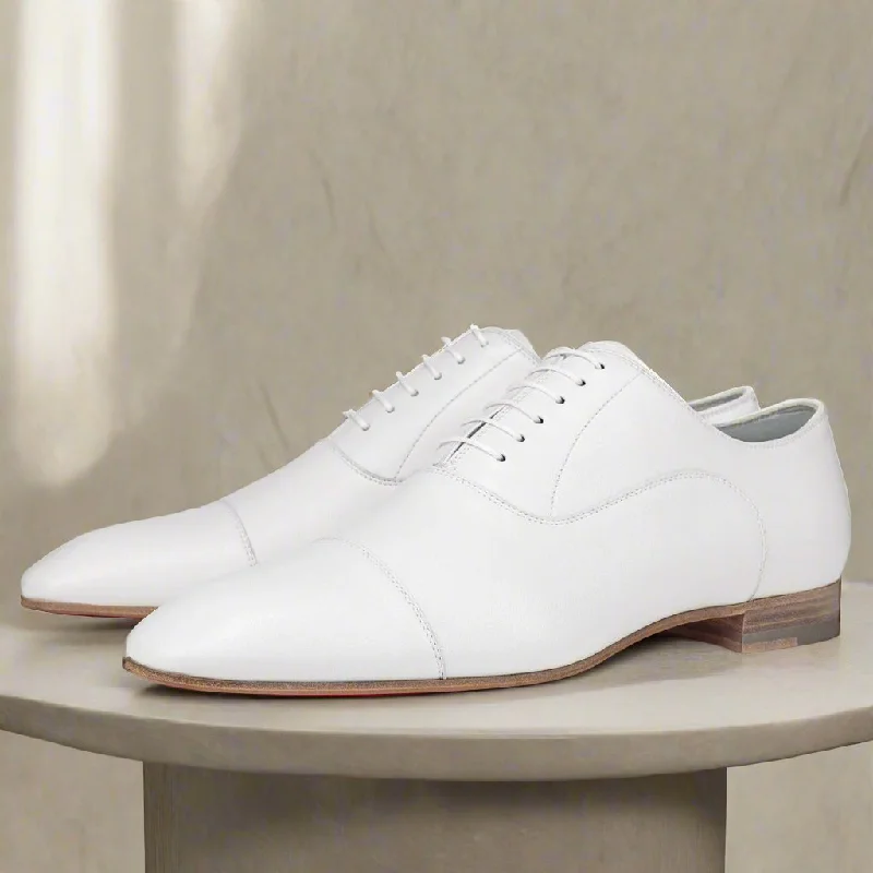Best Flat Shoes Online Samuel White Toe Cap Oxford