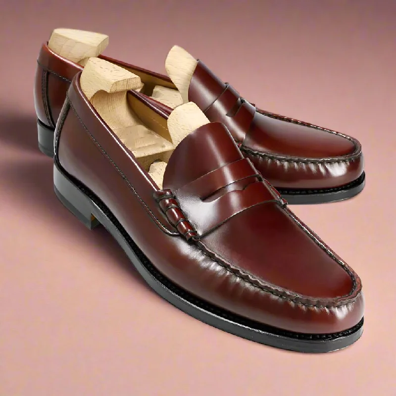 Formal Sports Shoes Felix Burgundy Penny Loafer