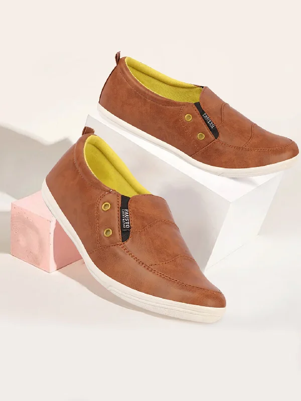 Trendy Platform Sneakers Men Cheeku Casual Slip-On Loafers