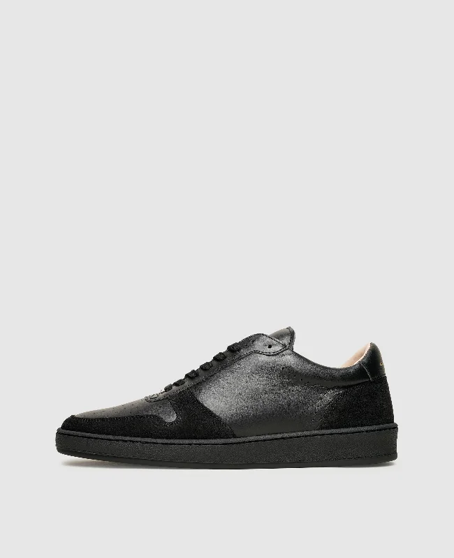 Luxury Leather Sneakers ZSP23 - Black