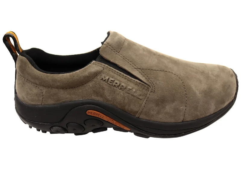 Best Formal Shoes Online Merrell Mens Jungle Moc Wide Fit Leather Casual Slip On Shoes