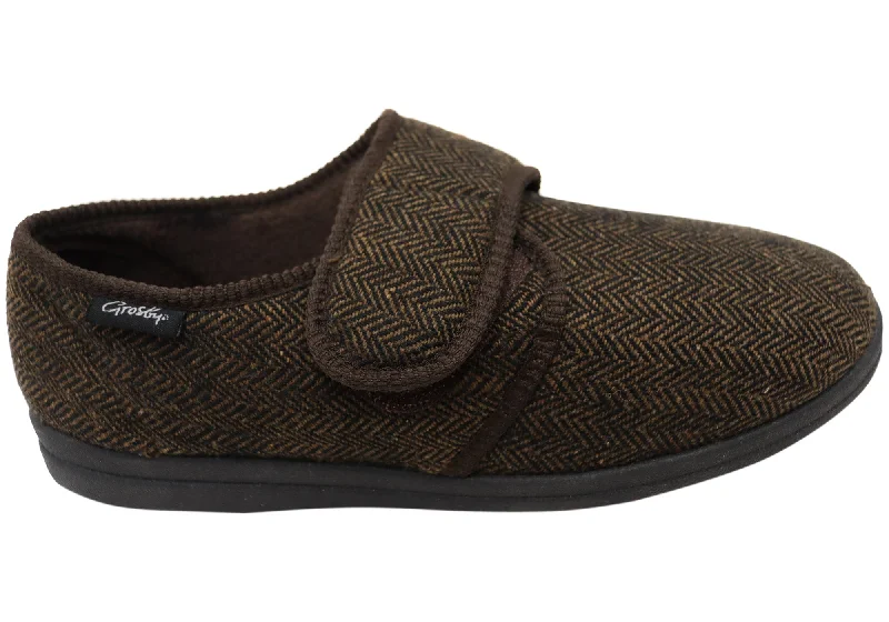 Chic High Heels Collection Grosby Gavin Mens Comfortable Slippers