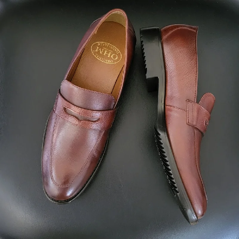 Best Running Footwear OHM New York Classy Double Stitched Penny Loafer Leather Shoes Best Running Footwear OHM New York Classy Double Stitched Penny Loafer Leather Shoes