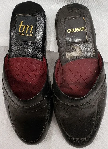 Comfortable Flats For Work Vance 2 -- Men's Open Back/Closed Toe Slipper -- Black