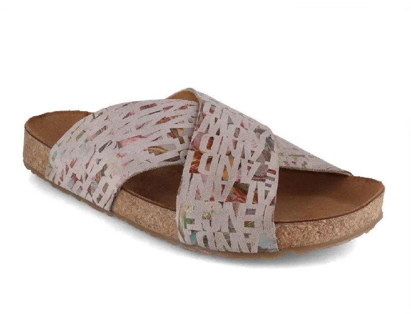 Outdoor Running Shoes HAFLINGER Women Bio Sandals 'Mio', gray words