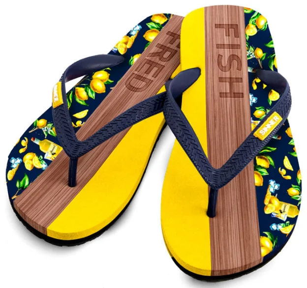 Comfortable Walking Sandals Sinner Capitola Men's Flip Flops - Yellow
