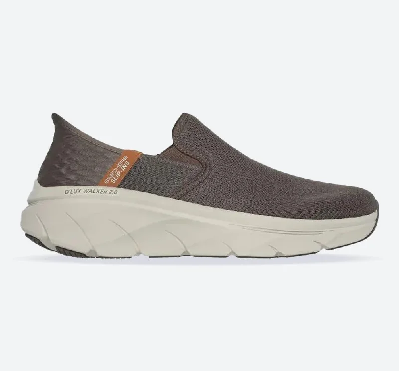 Comfortable Heeled Shoes Men's Relaxed Fit Skechers 232463 Slip-ins D'lux Walker Sneakers