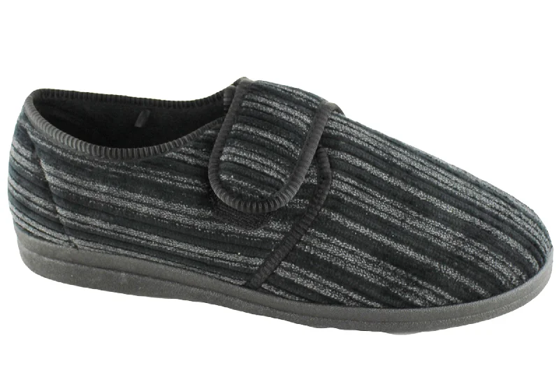 Warm Winter Boots Grosby Thurston Mens Adjustable Strap Indoor Slippers