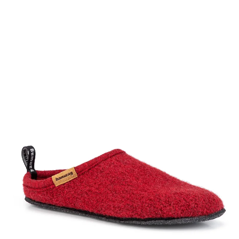 Comfortable Sandals For Summer Hanwag Cabin Loafer Wine Red