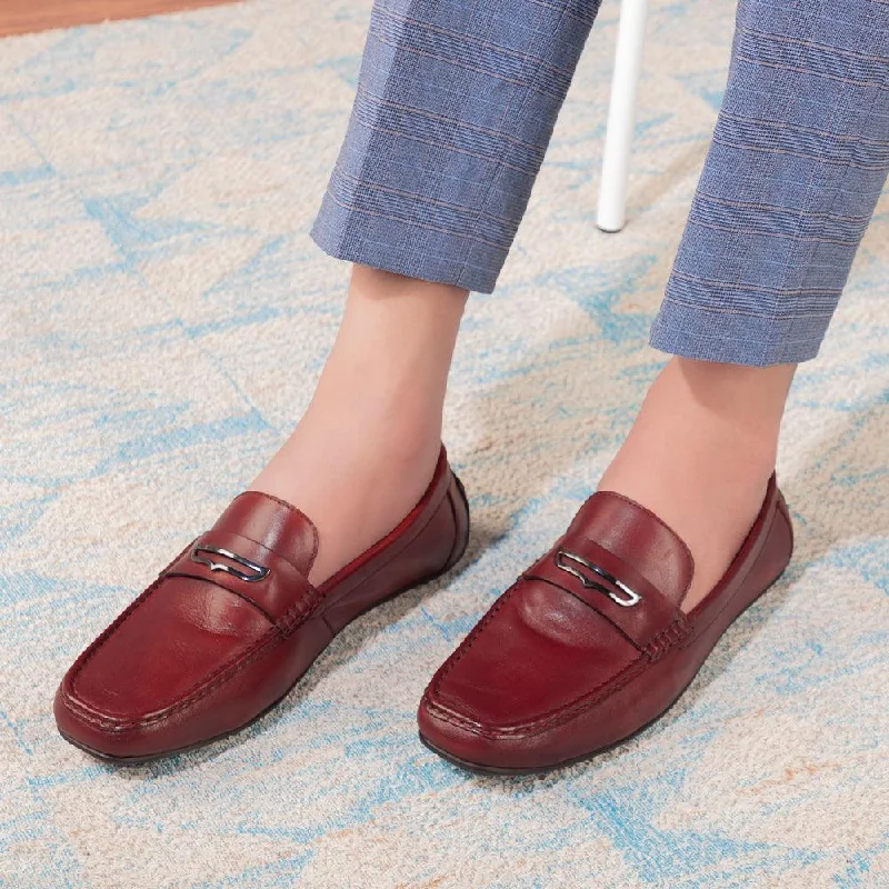 Best Running Footwear The Yodry Tan Men's Leather Driving Loafers Tresmode