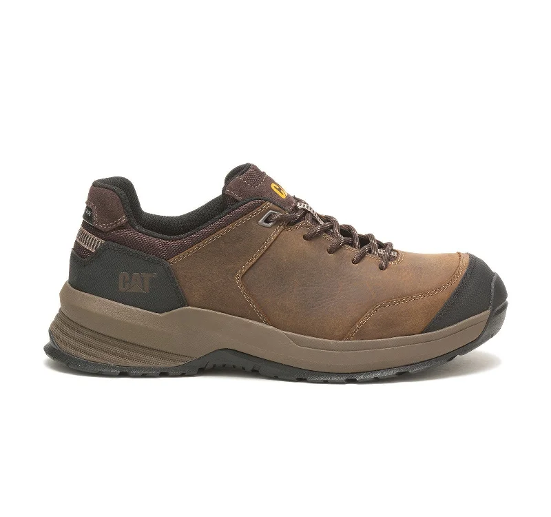 Comfortable Work Sneakers Streamline 2.0 Composite-Toe Leather Work Shoe Clay