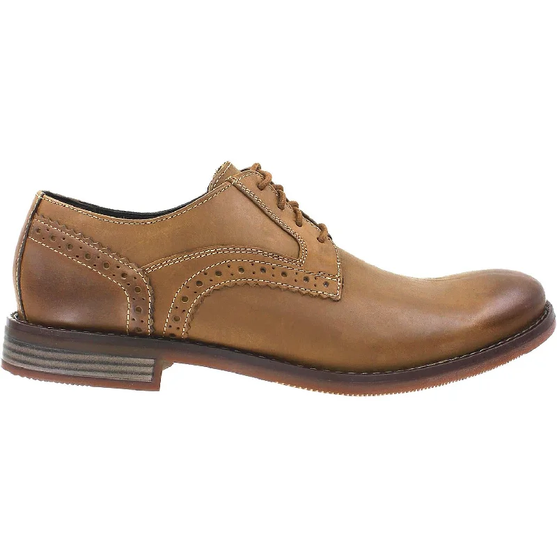 Comfortable Winter Sandals Men's Rockport Wyllis Plain Toe Tobacco Leather