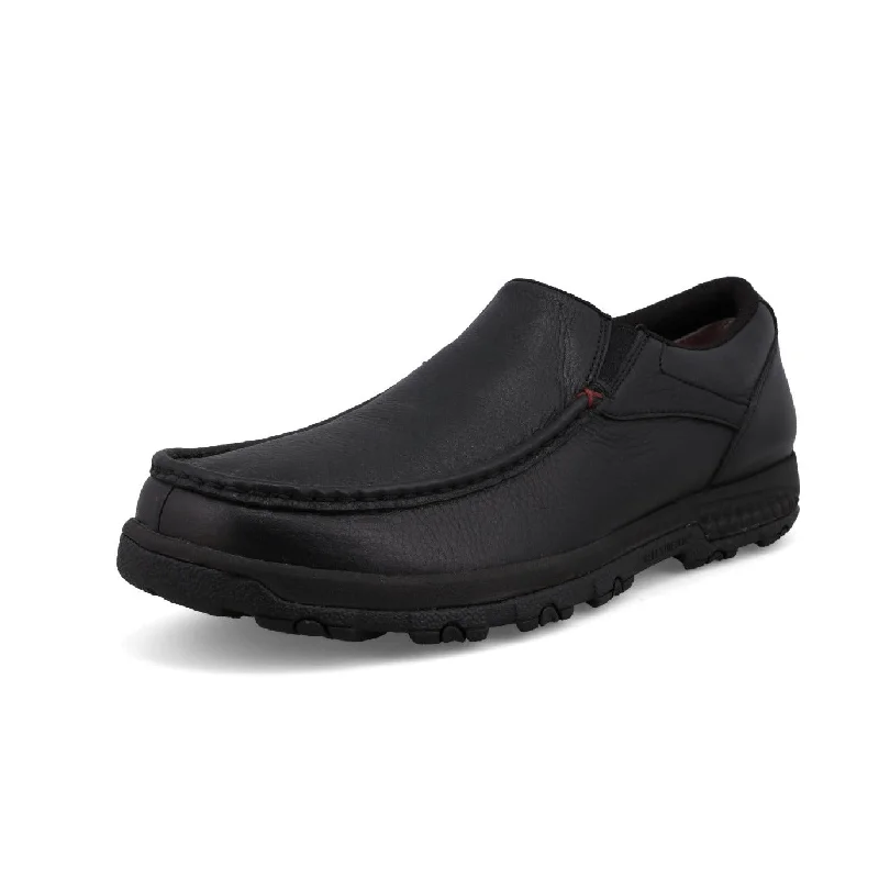Breathable Hiking Boots Twisted X Men's Slip-On Driving Moc in Antique Black