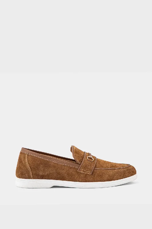 Comfortable Loafers For Men Men Formal Loafers MF7005-Camel