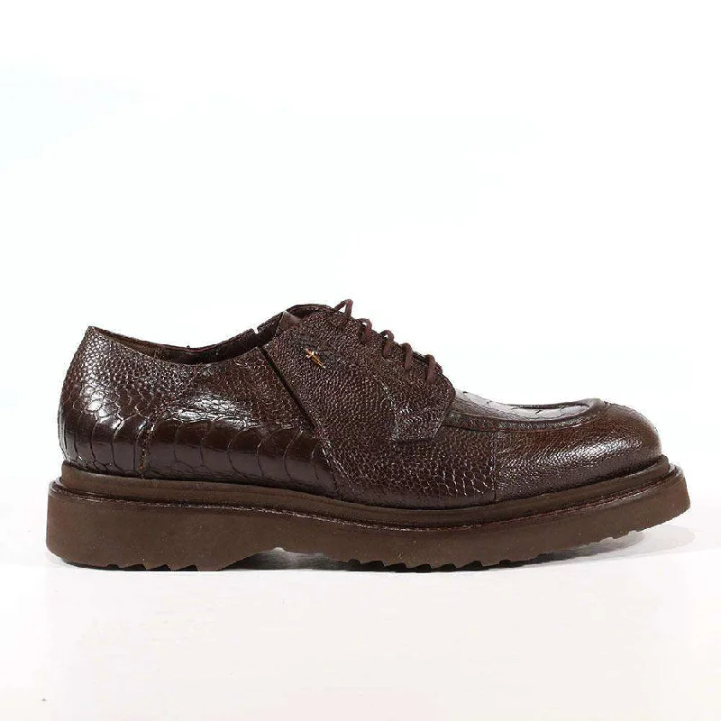 Trendy Platform Sneakers Cesare Paciotti Exotic Designer Shoes Struzzo Fondente Nappa Brown Lizard Oxfords (CPM3040) Trendy Platform Sneakers Cesare Paciotti Exotic Designer Shoes Struzzo Fondente Nappa Brown Lizard Oxfords (CPM3040)