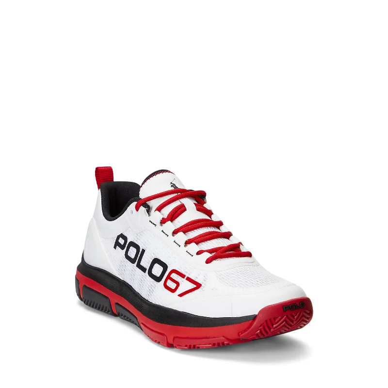 Formal Dress Footwear Polo Ralph Lauren - Tech Racer II - Sneaker - White/BlackRed