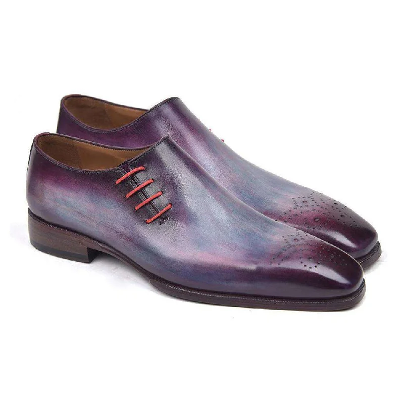 Trendy Casual Sandals Paul Parkman Handmade Designer Shoes Side Lace Purple Oxfords (PM5501) Trendy Casual Sandals Paul Parkman Handmade Designer Shoes Side Lace Purple Oxfords (PM5501)