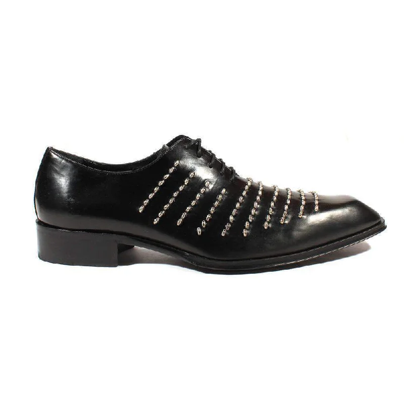 Classic Oxford Shoes Jo Ghost Men's Designer Shoes Montalcio Leather Nero / Black Oxfords (JG1800) Classic Oxford Shoes Jo Ghost Men's Designer Shoes Montalcio Leather Nero / Black Oxfords (JG1800)