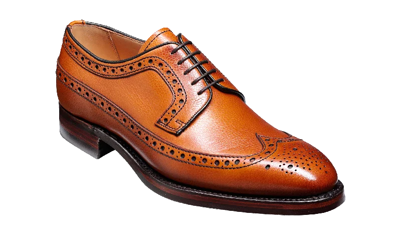 Casual Sandals Collection Barker Calvay Classic Long-Wing Brogue Shoe - Cedar Grain Casual Sandals Collection Barker Calvay Classic Long-Wing Brogue Shoe - Cedar Grain