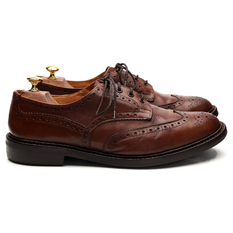 Casual Sandals Collection 'Bourton' Brown Leather Derby Brogues UK 11