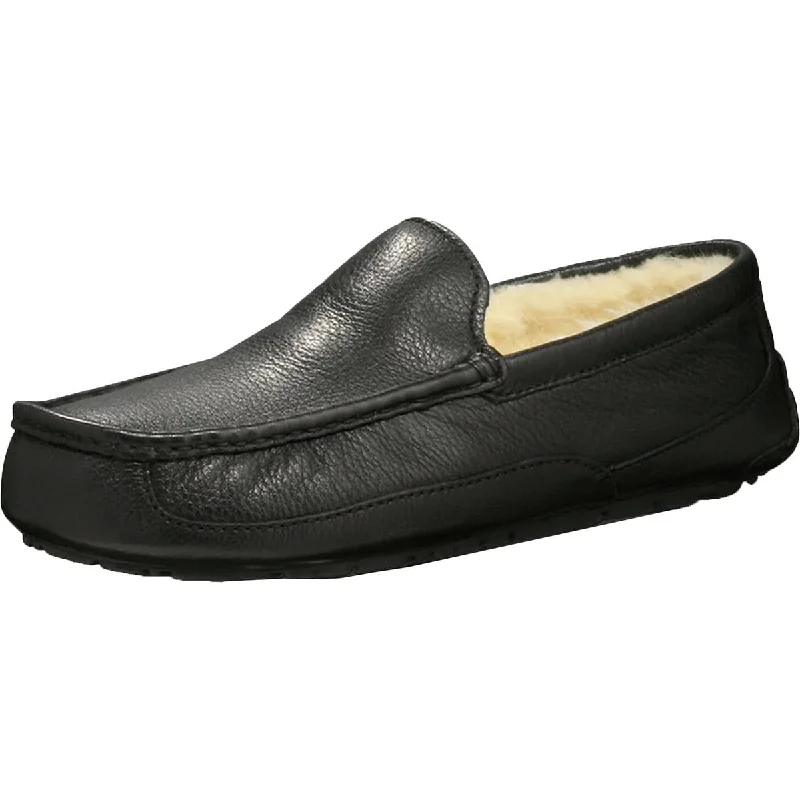 Best Dress Shoes Ascot Mens Leather Lined Loafer Slippers