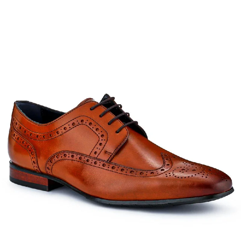 Stylish Casual Footwear Maxim Smart Leather Brogues - MAXIM / 326 805