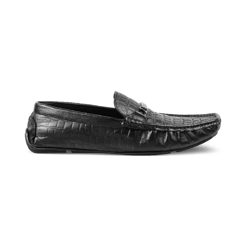Best Dress Shoes The Hummer Black Men's Leather Driving Loafers Tresmode