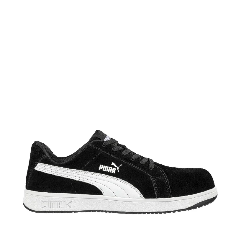 Formal Leather Shoes Iconic Suede Low Men's Composite-Toe Shoe Black