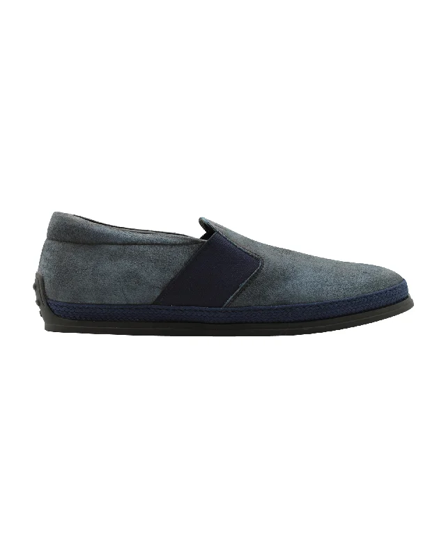 Warm Hiking Boots Tod's Slip-on Loafers in Navy Blue Suede