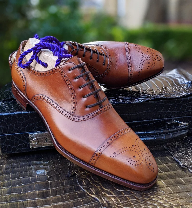 Slip-On Shoes For Men Ascot Escobar - Cognac Calf