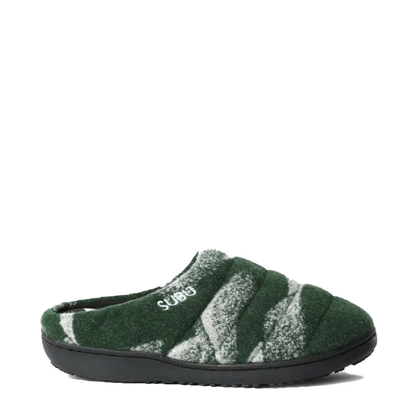 Leather Casual Shoes Subu × And Wander Mountain Camo Wool Green