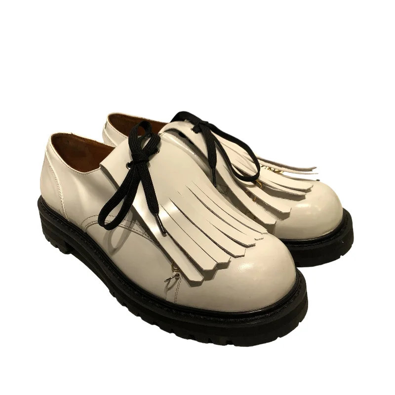 Stylish Work Sneakers MARNI/Dress Shoes/US 13/Leather/WHT/TASSEL DERBY SHOES
