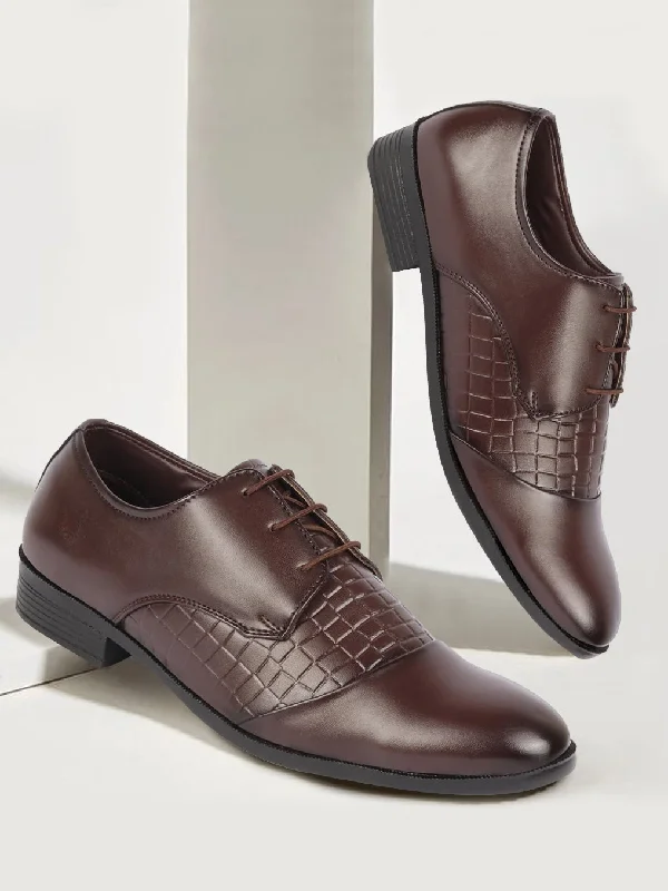 Trendy Sports Sneakers Men Brown Party Formal Office Comfort Embossed Design Lace Up Shoes Trendy Sports Sneakers Men Brown Party Formal Office Comfort Embossed Design Lace Up Shoes
