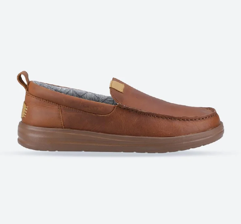 Best Hiking Shoes Online Men's Heydude 40173 Wally Grip Moc Craft Leather Shoes