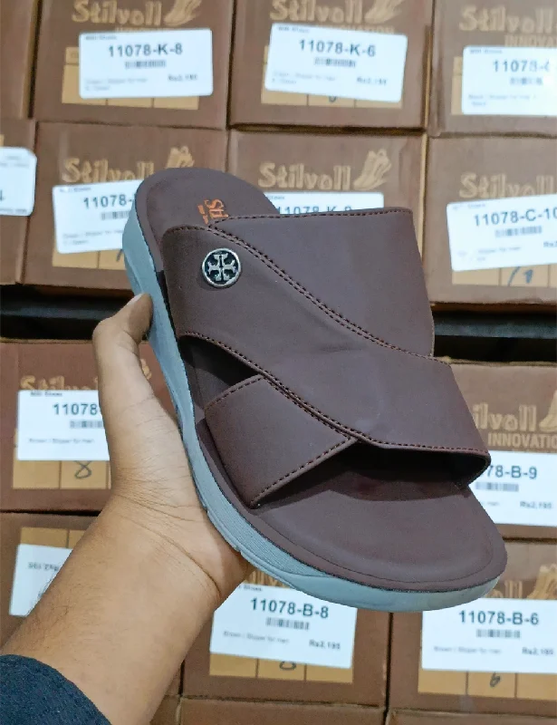 Durable Work Boots Brown | medicated soft imported slippers