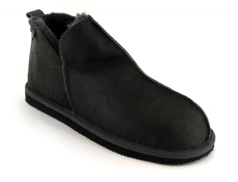 Stylish Running Footwear SHEPHERD Women's Sheepskin Slipper Boots | Annie, Antique/Asphalt