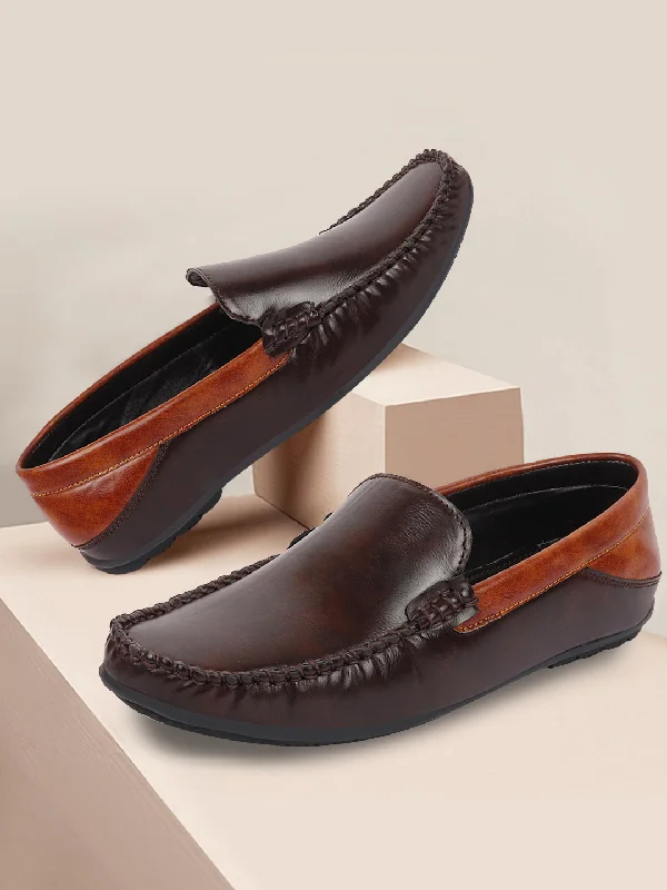 Comfortable Flip Flops Men Brown Casual Slip-On Loafers