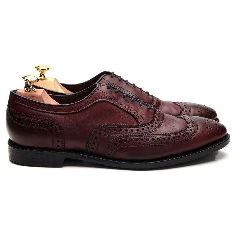 Breathable Sports Shoes 'Jefferson 2.0' Burgundy Leather Oxford Brogue UK 8 US 9 E Breathable Sports Shoes 'Jefferson 2.0' Burgundy Leather Oxford Brogue UK 8 US 9 E