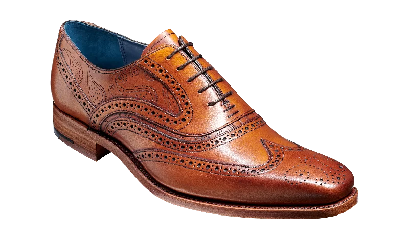 Sporty Running Shoes Barker McClean Classic Full Brogue Oxford Shoe - Antique Rosewood Paisley