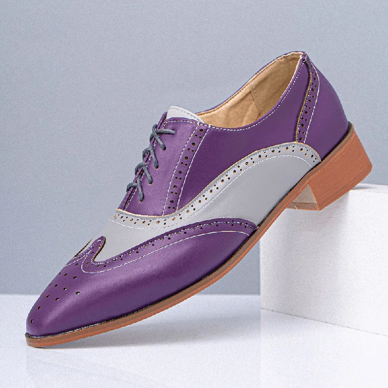 Best Running Sneakers Men Large Size Pointed Toe Color Blocking Hollow Out Business Oxfords Shoes