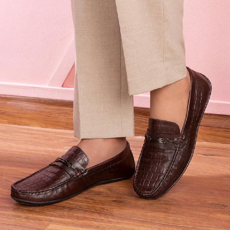 Slip-On Shoes For Men The York Brown Men's Leather Driving Loafers Tresmode