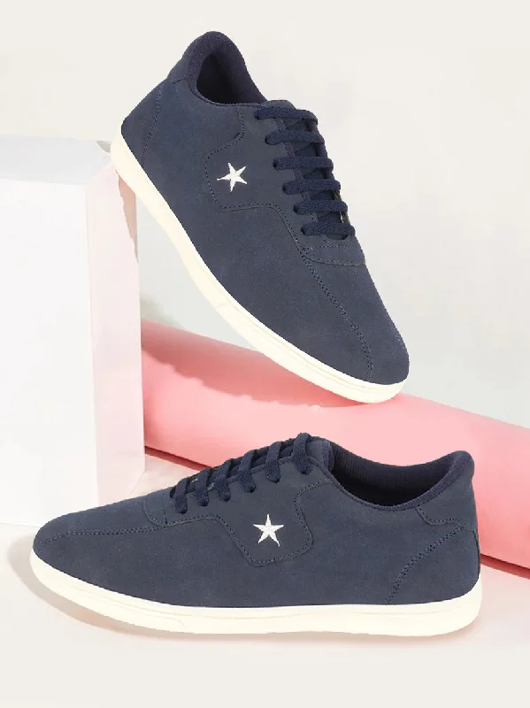 Warm Winter Boots Men Navy Blue Classic Embroidery Star Upper Soft Suede Leather Lace Up Sneakers Shoes Warm Winter Boots Men Navy Blue Classic Embroidery Star Upper Soft Suede Leather Lace Up Sneakers Shoes