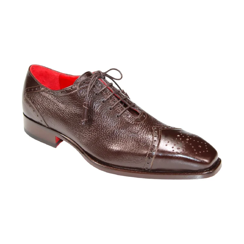 Formal Sports Shoes Emilio Franco Bosco Men's Shoes Chocolate Calf/Deer Leather Oxfords (EF1205) Formal Sports Shoes Emilio Franco Bosco Men's Shoes Chocolate Calf/Deer Leather Oxfords (EF1205)